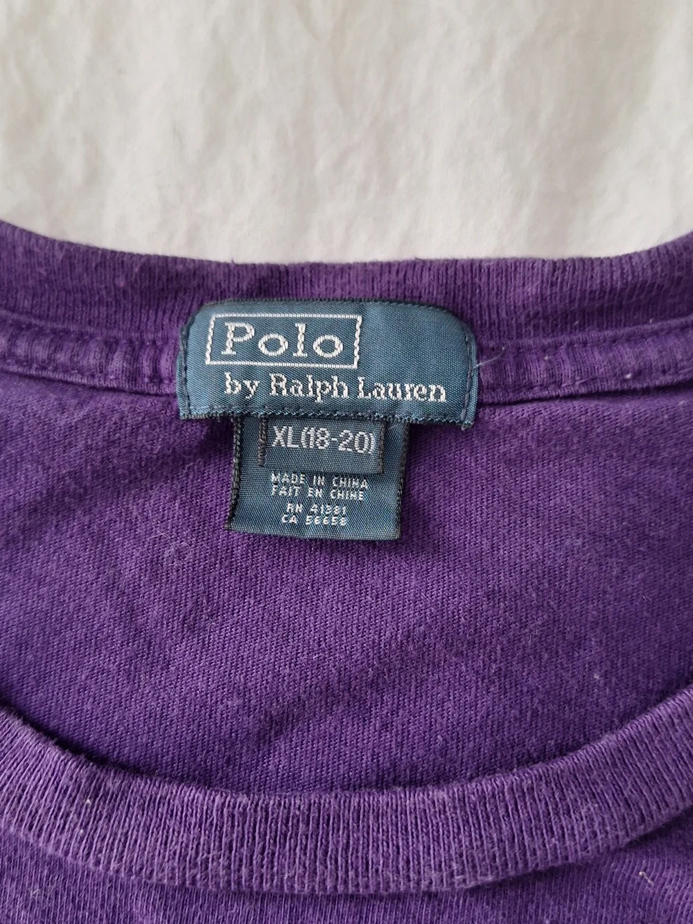 Polo by Ralph Lauren Purple / Green 100% Cotton T-Shirt Men’s Size XL(18-20)